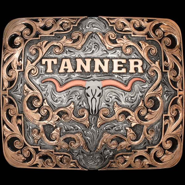 A simplistic take on the best-selling Decatur Belt Buckle! The inner scrollwork of the Decatur Stock Show Buckle is hypnotizing!
